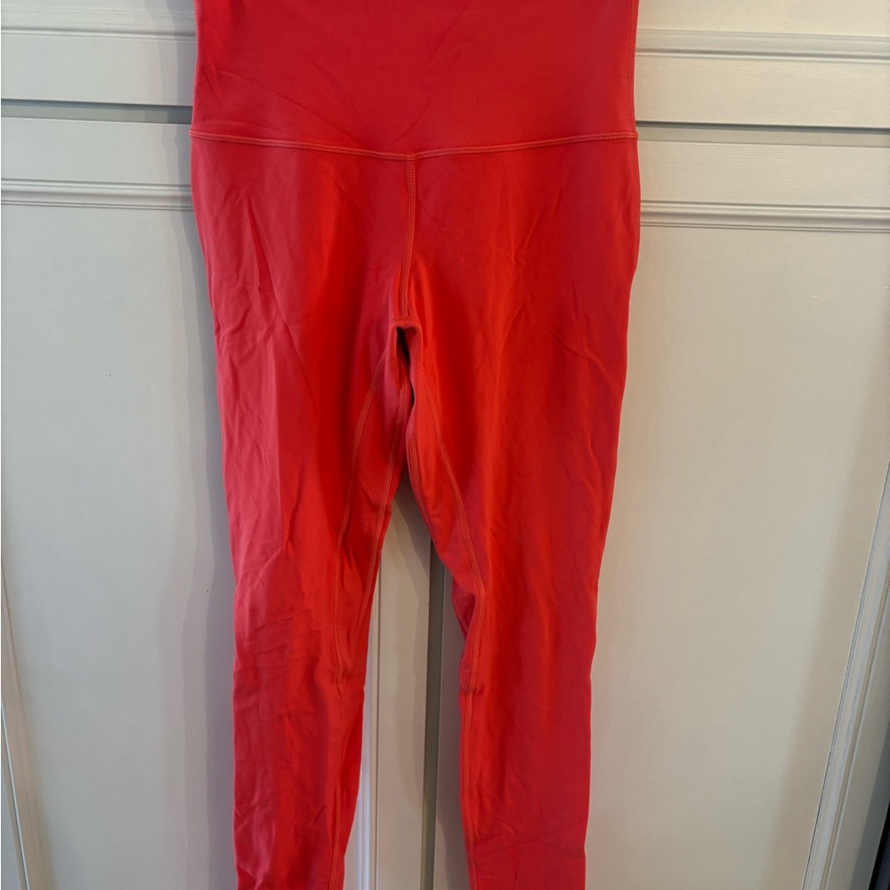 lululemon athletica Red High-Waist Leggings